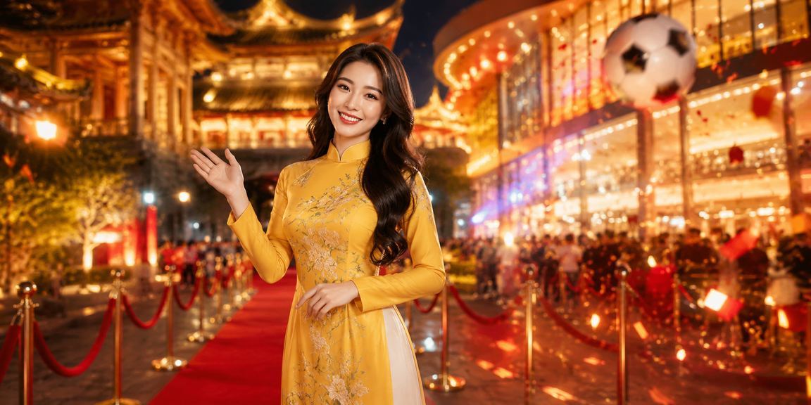 Khung cảnh casino tại Huế với ánh đèn neon sôi động